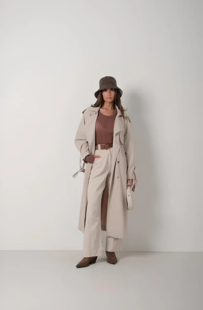 Basic Oversize Kadın Trençkot
