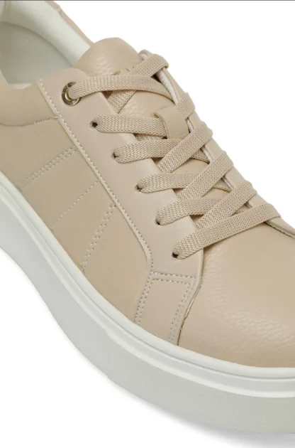 KENDENA 4FX Krem Kadın Sneaker - Görsel 5